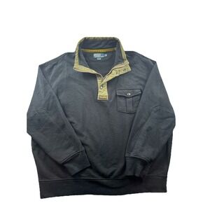 Vintage Polo Ralph Lauren 1/4 Talon Zip Snap Pullover Military Rugby Men 2XB Big